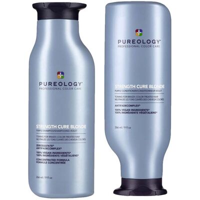 Pureology Strength Cure Blonde Shampoo 266ml & Conditioner 266ml Duo Pureology Strength Cure Blonde Shampoo 266ml & Conditioner 266ml Duo