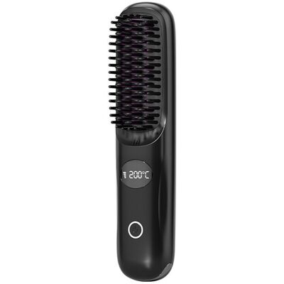 Unbranded Cordless Ceramic Heated Hot Brush 3 Temp Settings 160-200C Heat Brush LCD Displa Unbranded Cordless Ceramic Heated Hot Brush 3 Temp Settings 160-200C Heat Brush LCD Displa
