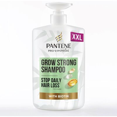 Pantene Grow Strong Shampoo, Biotin & Protein, Reduces Hair Loss, for Dry Damage Pantene Grow Strong Shampoo, Biotin & Protein, Reduces Hair Loss, for Dry Damage