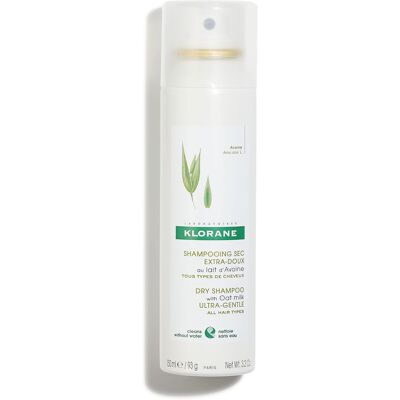 Klorane Dry Shampoo with Oat Milk, Ultra-Gentle, All Hair Types, No White Residu Klorane Dry Shampoo with Oat Milk, Ultra-Gentle, All Hair Types, No White Residu