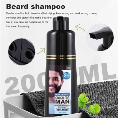 Unbranded Permanent Beard Dye Shampoo for Men Beard Dying Removal White Grey Beard Hair Me Unbranded Permanent Beard Dye Shampoo for Men Beard Dying Removal White Grey Beard Hair Me