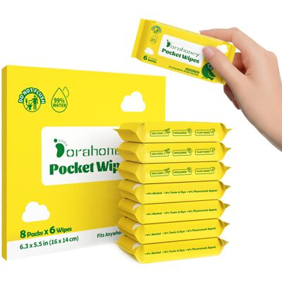 Dorahoney Mini Wet Wipes Travel Size, Sensitive Fragrance Free Travel Wipes, 99% Dorahoney Mini Wet Wipes Travel Size, Sensitive Fragrance Free Travel Wipes, 99%
