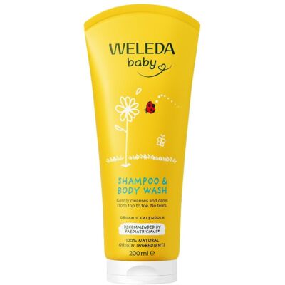 Weleda Baby Shampoo & Body Wash w. Calendula, Sensitive Kids Shampoo & Baby Bath Weleda Baby Shampoo & Body Wash w. Calendula, Sensitive Kids Shampoo & Baby Bath