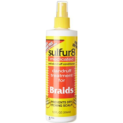 Sulfur 8 Dandruff Treatment For Braids 12 oz. Spray Sulfur 8 Dandruff Treatment For Braids 12 oz. Spray