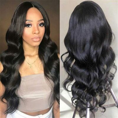 Unbranded Human Hair Lace Front Wig 13x4 Pre Plucked Brazilian Body Wave 150% Density Natu Unbranded Human Hair Lace Front Wig 13x4 Pre Plucked Brazilian Body Wave 150% Density Natu
