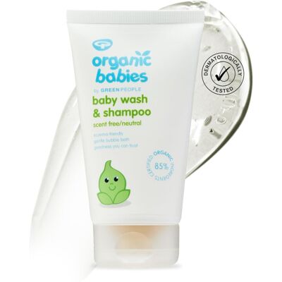 Green People Organic Babies Baby Wash & Shampoo - Fragrance Free - Vegan, Organi Green People Organic Babies Baby Wash & Shampoo - Fragrance Free - Vegan, Organi