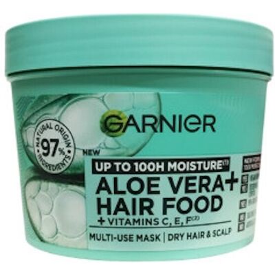 3 x Garnier Ultimate Blends Hair Food Aloe Vera Multi-Use Mask 400ml 3 x Garnier Ultimate Blends Hair Food Aloe Vera Multi-Use Mask 400ml