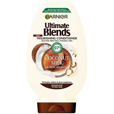 Garnier Ultimate Blends Coconut Milk & Macadamia Conditioner 400ml Garnier Ultimate Blends Coconut Milk & Macadamia Conditioner 400ml