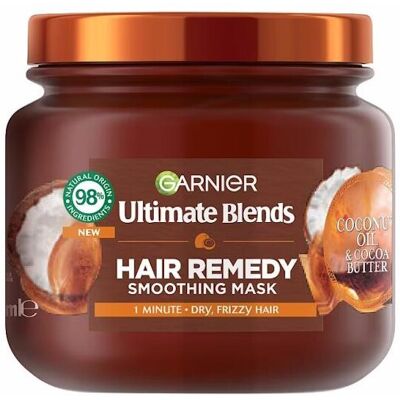 6 x Garnier Ultimate Blends Hair Remedy Smoothing Mask 340ml 6 x Garnier Ultimate Blends Hair Remedy Smoothing Mask 340ml