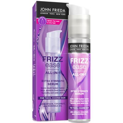 John Frieda Frizz Ease All-in-1 Extra Strength Serum 50ml for Thick Coarse Hair John Frieda Frizz Ease All-in-1 Extra Strength Serum 50ml for Thick Coarse Hair