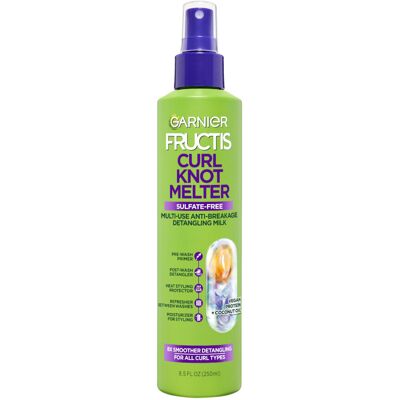Garnier Fructis Curl Knot Melter Multi-Use Anti-Breakage Detangling Milk, Moistu Garnier Fructis Curl Knot Melter Multi-Use Anti-Breakage Detangling Milk, Moistu