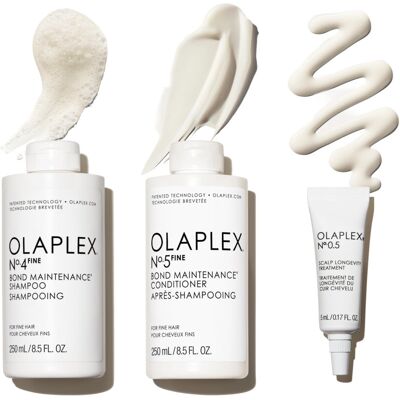 Olaplex Wash & Shine Fine Hair Kit: N. 4FINE, N. 5FINE, N. 0.5, Shampoo & Condit Olaplex Wash & Shine Fine Hair Kit: N. 4FINE, N. 5FINE, N. 0.5, Shampoo & Condit