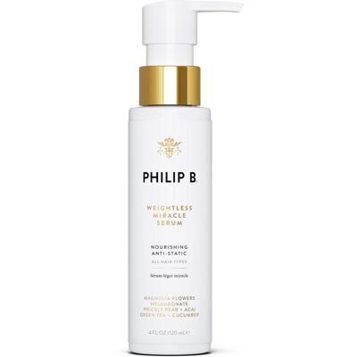 PHILIP B. Weightless Miracle Serum, Leave-In Hair Conditioner Treatment, 4 Fl Oz PHILIP B. Weightless Miracle Serum, Leave-In Hair Conditioner Treatment, 4 Fl Oz