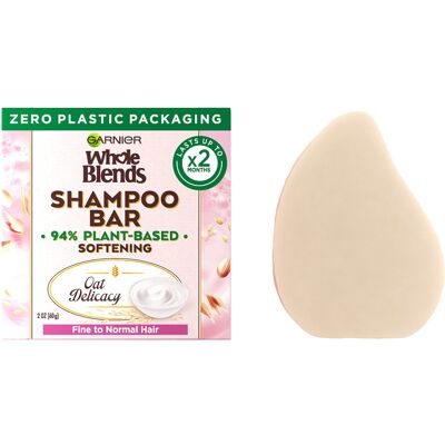 Garnier Whole Blends Softening Shampoo Bar for Fine to Normal Hair, Oat Delicacy Garnier Whole Blends Softening Shampoo Bar for Fine to Normal Hair, Oat Delicacy