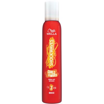 Wella Shockwaves Curls and Waves Mousse, 200 ml Wella Shockwaves Curls and Waves Mousse, 200 ml