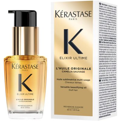 Kerastase Kérastase Elixir Ultime L'Huile Originale Hair Oil, Argan & Camellia Oil, Nouris Kerastase Kérastase Elixir Ultime L'Huile Originale Hair Oil, Argan & Camellia Oil, Nouris