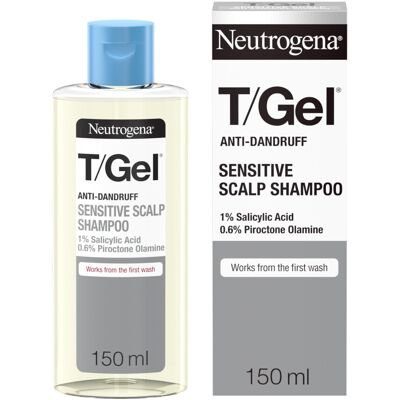 Neutrogena T/Gel Anti Dandruff Shampoo, 150ml, for Sensitive Scalp, with Salicyl Neutrogena T/Gel Anti Dandruff Shampoo, 150ml, for Sensitive Scalp, with Salicyl