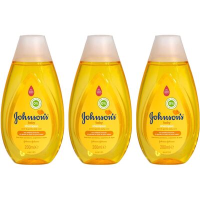 Johnson's Baby Shampoo 200 ml – Pure & Gentle Care – Pack of 3 Johnson's Baby Shampoo 200 ml – Pure & Gentle Care – Pack of 3