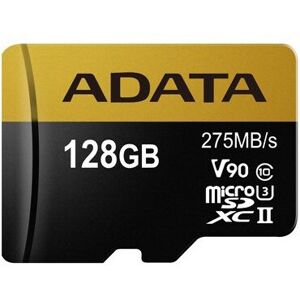 ADATA Premier ONE V90 128GB MicroSDXC UHS-II Class 10 memory card ADATA Premier ONE V90 128GB MicroSDXC UHS-II Class 10 memory card