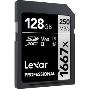 Lexar 128GB Professional 1667x UHS-II SDXC Memory Card Lexar 128GB Professional 1667x UHS-II SDXC Memory Card