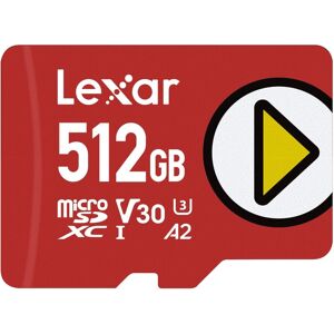 Lexar PLAY 512GB microSDXC UHS-I Card, Up To 150 MB/s Read (LMSPLAY512G-BNNAG) Lexar PLAY 512GB microSDXC UHS-I Card, Up To 150 MB/s Read (LMSPLAY512G-BNNAG)