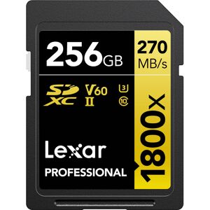 Lexar 256GB Professional 1800x UHS-II SDXC Memory Card (GOLD Series) Lexar 256GB Professional 1800x UHS-II SDXC Memory Card (GOLD Series)