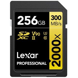 Lexar Professional 2000x SD Card 256GB, SDXC UHS-II Memory Card, Up to 300MB/s R Lexar Professional 2000x SD Card 256GB, SDXC UHS-II Memory Card, Up to 300MB/s R