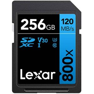 Lexar High-Performance 800x SDXC UHS-I Card 256GB Lexar High-Performance 800x SDXC UHS-I Card 256GB