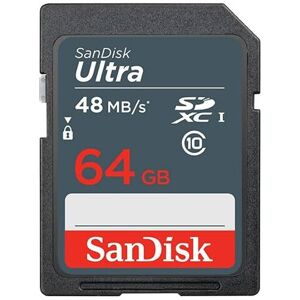 Sandisk Ultra SDXC UHS-1 Class 10 (48MB/s, 64GB) (SDSDUNB-064G-GN6IN) Sandisk Ultra SDXC UHS-1 Class 10 (48MB/s, 64GB) (SDSDUNB-064G-GN6IN)