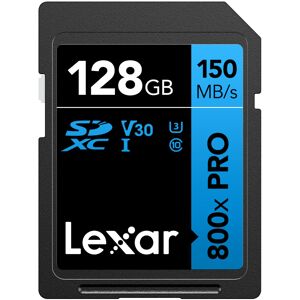 Lexar 128GB High-Performance 800x PRO SDXC UHS-I Memory Card C10 U3 V30 4K U Lexar 128GB High-Performance 800x PRO SDXC UHS-I Memory Card C10 U3 V30 4K U