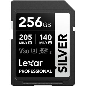 Lexar 256GB SD Card SILVER, Up to 205MB/s Read, 140MB/s Write, SDXC UHS-I Memory Lexar 256GB SD Card SILVER, Up to 205MB/s Read, 140MB/s Write, SDXC UHS-I Memory