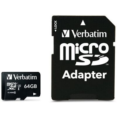 Verbatim Pro 64GB MicroSDXC UHS Class 10 memory card Verbatim Pro 64GB MicroSDXC UHS Class 10 memory card