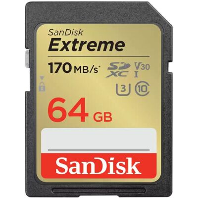 Sandisk SD Extreme 180MB/s Read Flash Memory Card 64GB Sandisk SD Extreme 180MB/s Read Flash Memory Card 64GB
