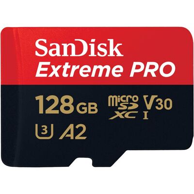 Sandisk 128GB Extreme PRO microSDXC card - 200 MB/s Sandisk 128GB Extreme PRO microSDXC card - 200 MB/s