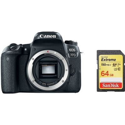 Canon EOS 77D Body + SanDisk Extreme 64G SD card Canon EOS 77D Body + SanDisk Extreme 64G SD card