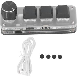 Unbranded Mini Keypad 3 Key 1 Knob Programmable USB BT Unbranded Mini Keypad 3 Key 1 Knob Programmable USB BT