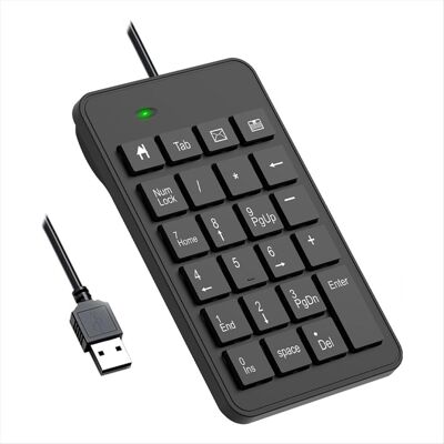 Saudism Wired Number Pad, USB 23 Key Numeric Keypad Financial Accounting Keyboard Office Saudism Wired Number Pad, USB 23 Key Numeric Keypad Financial Accounting Keyboard Office