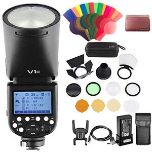Godox V1C with AKR1 Accessories Kit 76Ws 24G TTL Round Head Flash Speedlight 18000 HSS Godox V1C with AKR1 Accessories Kit 76Ws 24G TTL Round Head Flash Speedlight 18000 HSS