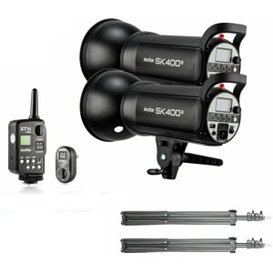 800Ws 2x Godox SK400II 400W 2.4G Studio Flash Strobe Light Head Kit 800Ws 2x Godox SK400II 400W 2.4G Studio Flash Strobe Light Head Kit