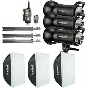 3x Godox SK400II 400Ws Studio Flash Strobe Light+Trigger+Softbox Kit 3x Godox SK400II 400Ws Studio Flash Strobe Light+Trigger+Softbox Kit