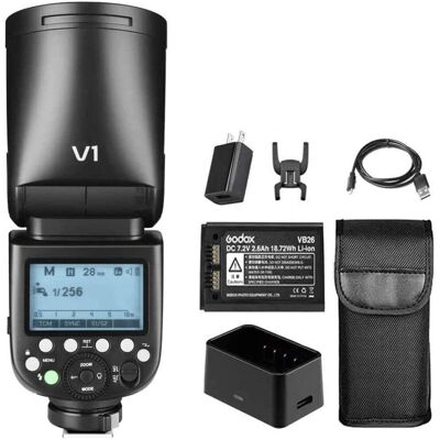 Godox V1 Round Head Flash TTLfor Olympus and Panasonic Lumix Cameras Godox V1 Round Head Flash TTLfor Olympus and Panasonic Lumix Cameras