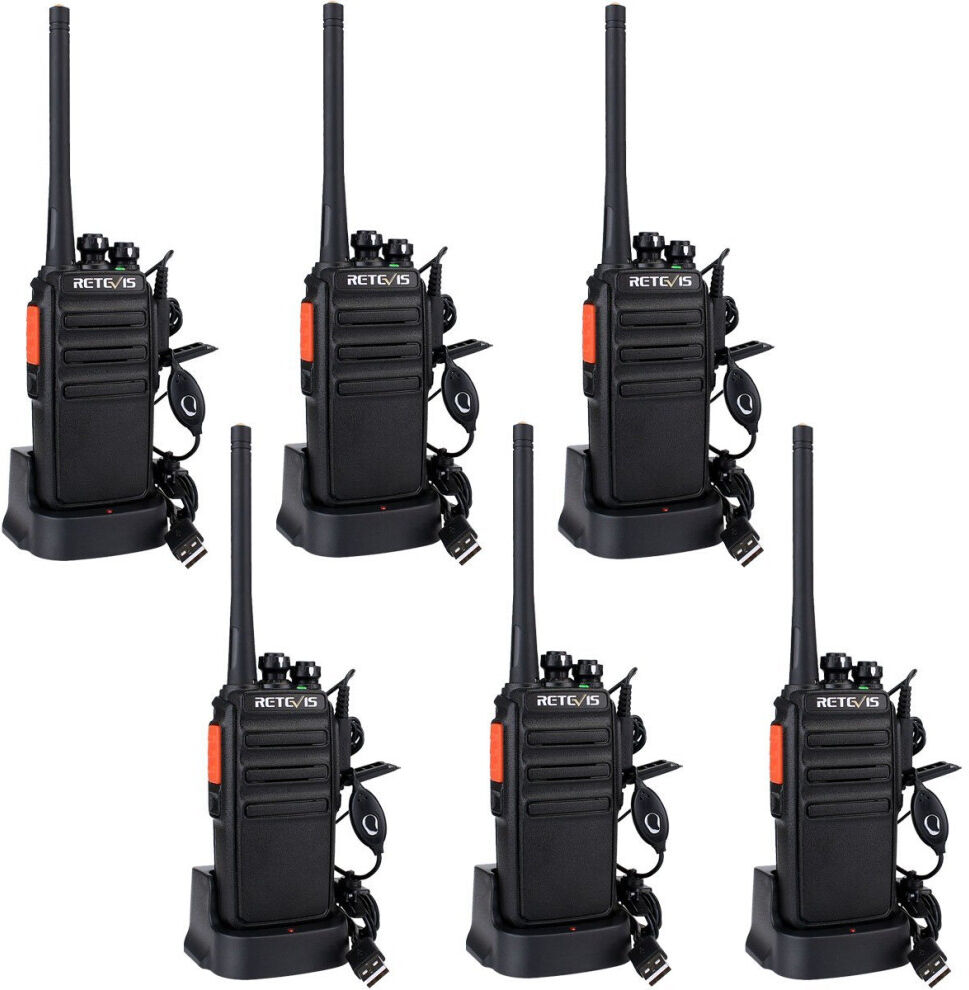 Retevis RT24 Walkie Talkies PMR446 Licence-Free Two Way Radio Rechargeable 16 Ch