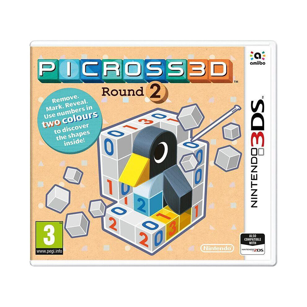3DS Picross 3D Round 2 Nintendo 3DS Game