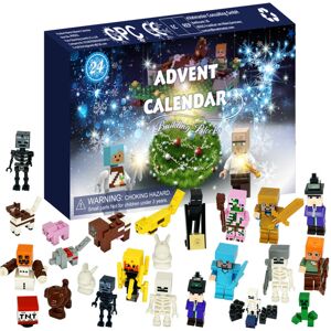 Unbranded Kids Christmas Minecraft Figures 24 Days Countdown Advent Calendar Toys Surprise Unbranded Kids Christmas Minecraft Figures 24 Days Countdown Advent Calendar Toys Surprise
