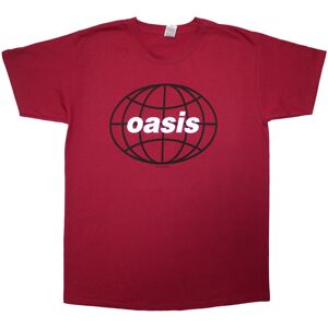 (M, Red) Oasis Unisex Adult 1998 World Tour - South America Back Print T-Shirt (M, Red) Oasis Unisex Adult 1998 World Tour - South America Back Print T-Shirt
