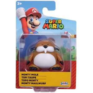 Monty Mole 2.5-Inch Mini Figure from Super Mario World of Nintendo, Collectible Monty Mole 2.5-Inch Mini Figure from Super Mario World of Nintendo, Collectible