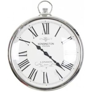 Unbranded Silver Pocket Watch Clock Kensignton Station Large Wall Clock 42cm Unbranded Silver Pocket Watch Clock Kensignton Station Large Wall Clock 42cm