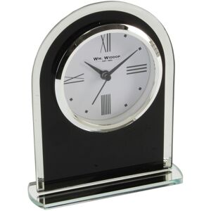 WIDDOP and Co. Wm.Widdop Black & Clear Arched Mantel Clock WIDDOP and Co. Wm.Widdop Black & Clear Arched Mantel Clock