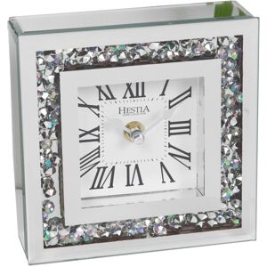 WIDDOP and Co. HESTIA Crystal Border Mantel Clock 15cm WIDDOP and Co. HESTIA Crystal Border Mantel Clock 15cm