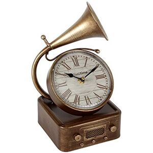 WIDDOP and Co. Hometime Metal Mantel Clock - Gramophone WIDDOP and Co. Hometime Metal Mantel Clock - Gramophone